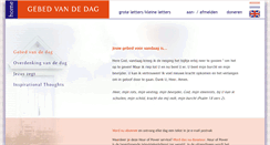 Desktop Screenshot of gebedvandedag.nl
